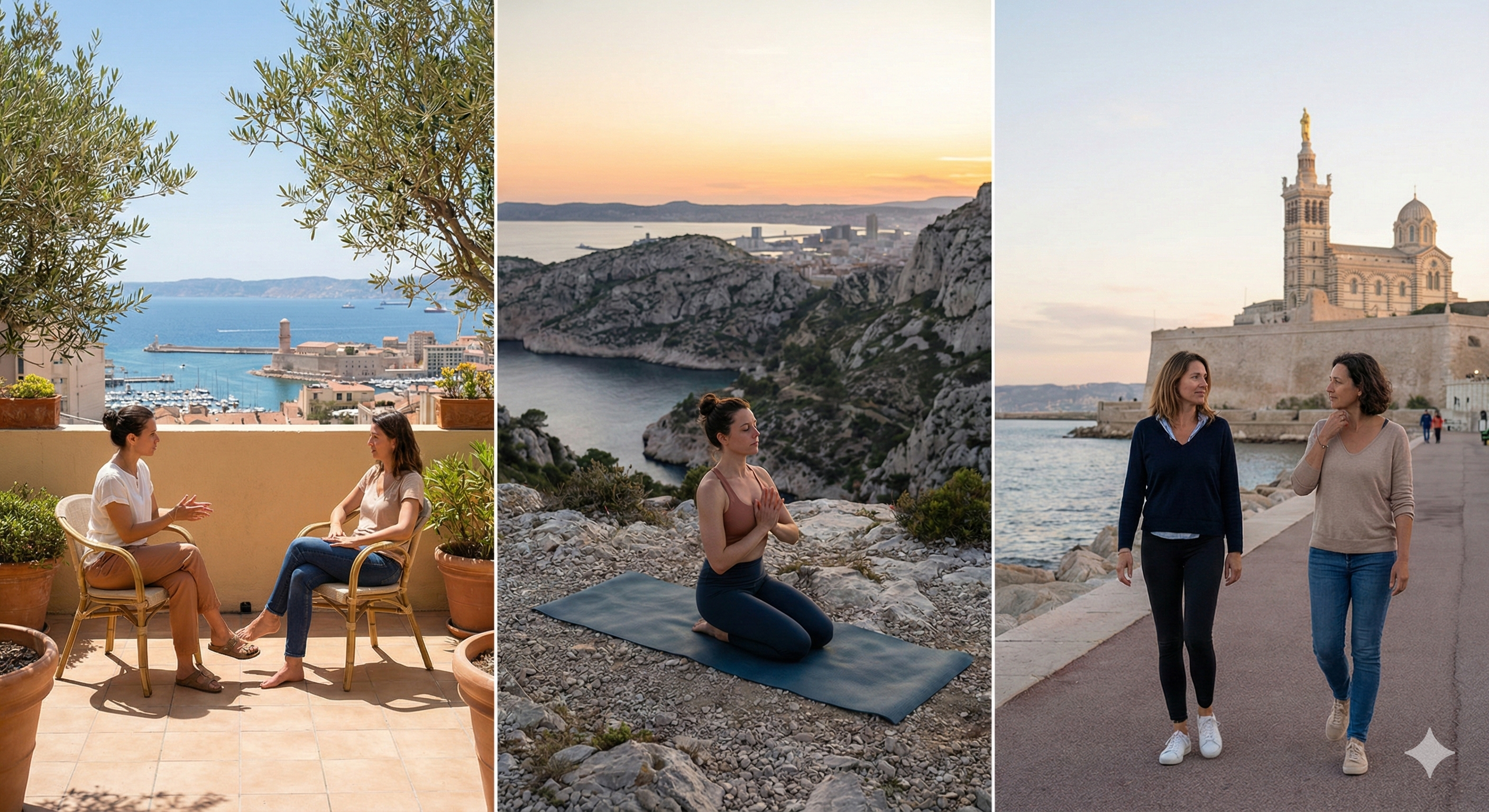 Séances de sophrologie à Marseille 12e — en cabinet, en pleine nature et en extérieur avec Hajar Sik